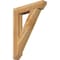 Ekena Millwork Traditional Slat Rough Sawn Bracket, Western Red Cedar, 6"W x 34"D x 46"H BKT06X34X46TRA06RWR - alternate 1
